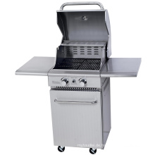 Deluxe Edelstahl 2 Brenner Gas BBQ Grill für Deutschland